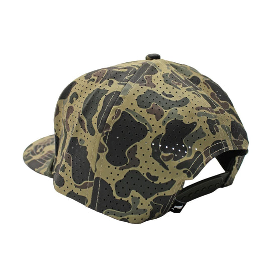 Leather Patch Perforated Rope Hat