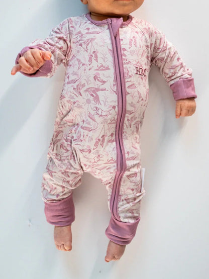 Bamboo Baby Sleeper - The Duck Club Pink