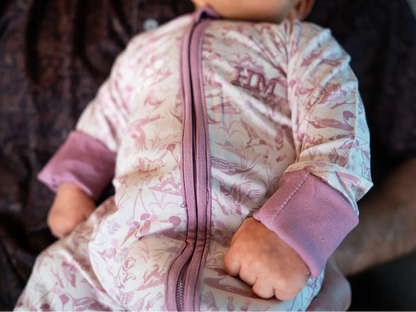 Bamboo Baby Sleeper - The Duck Club Pink